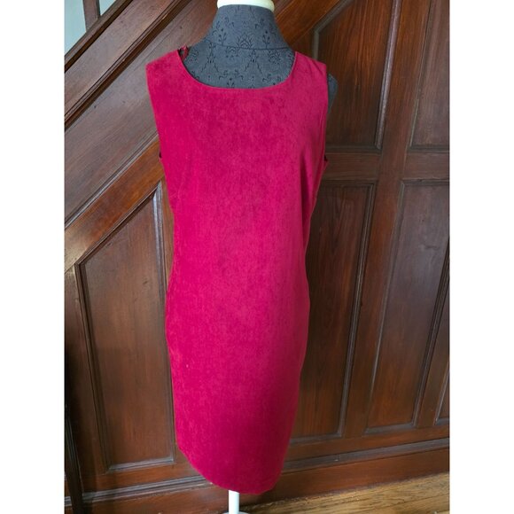 Studio I Womens Petite Sleeveless Red Sheath Dress Size 14P - Picture 1 of 7